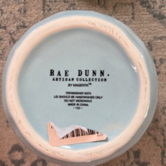 New Rae Dunn Mini Egg Shaped Baby Blue EGG HUNT Canister - Picture 3 of 8